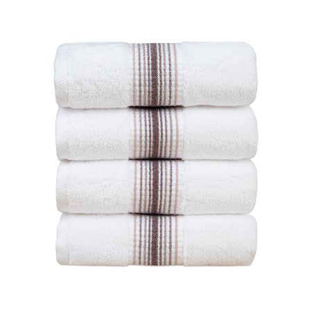 ASTON & ARDEN Turkish STRIPED Mauve Hand Towels , 4PK HT-STT-1832-5.4-RSE